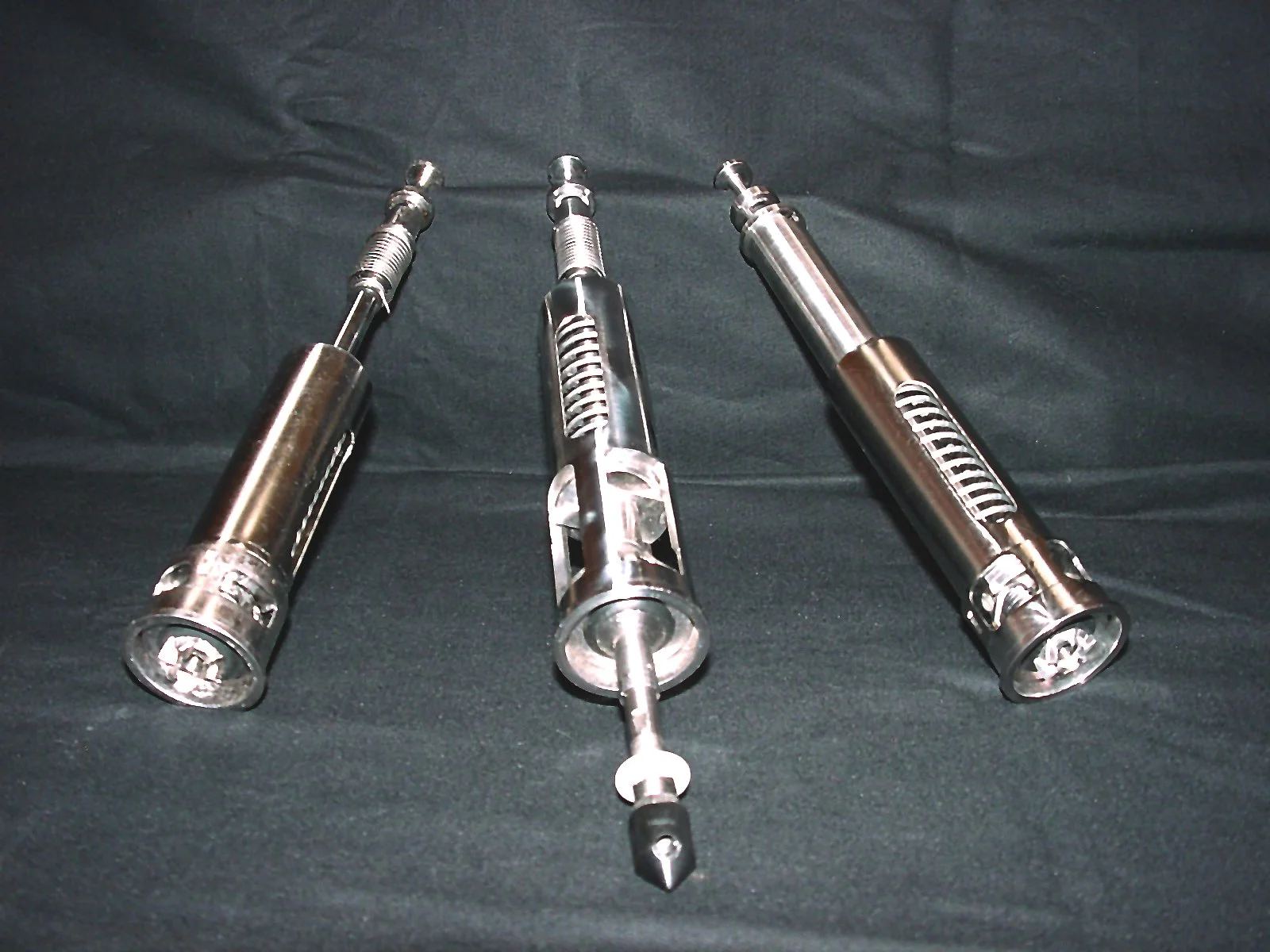 Meyer-style filling valves and components laid out for inspection