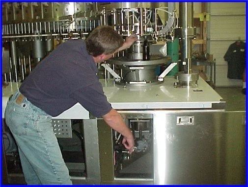 Pneumatic bowl and capper elevation