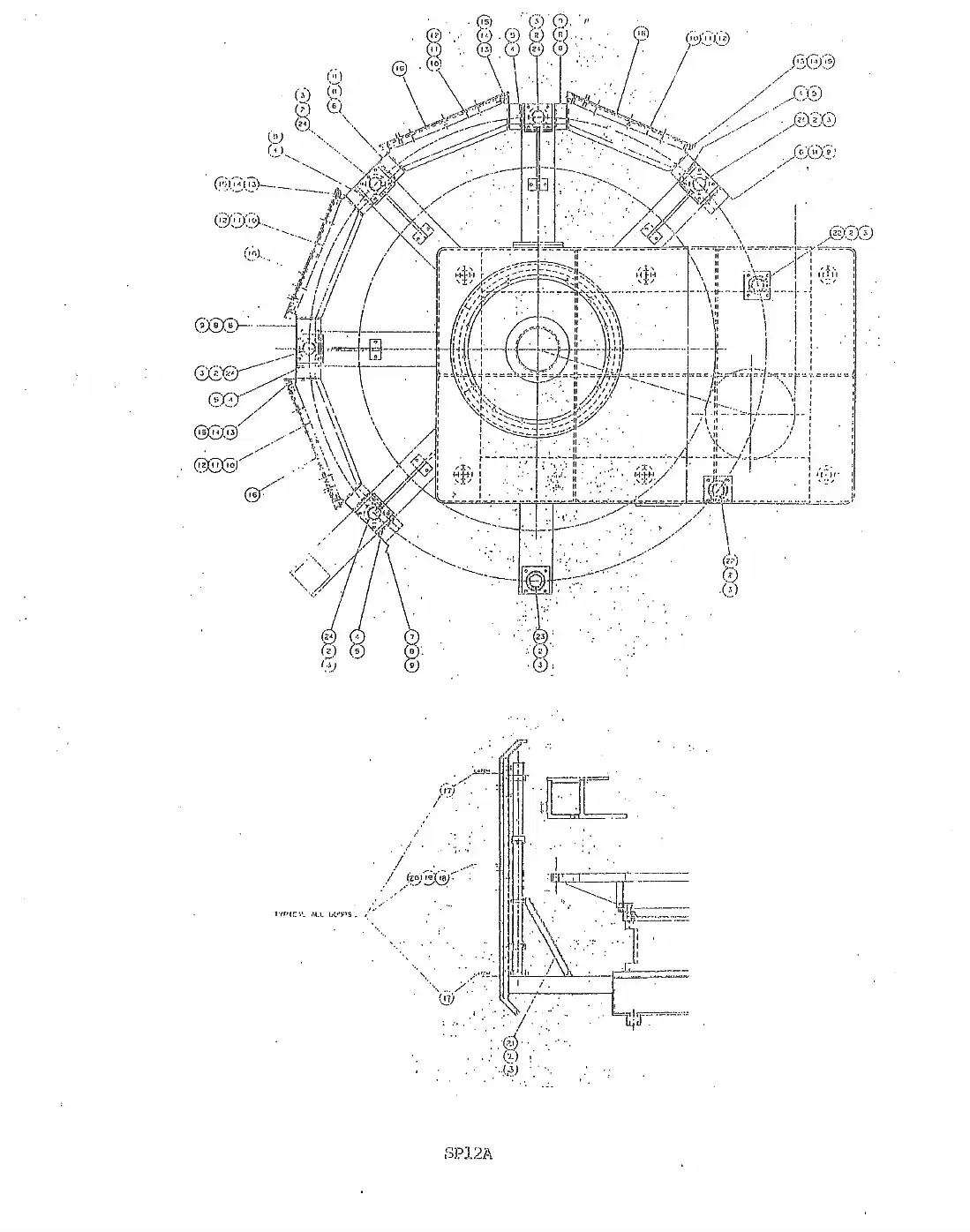 Meyer 40 valve can filler reservoir assembly drawing