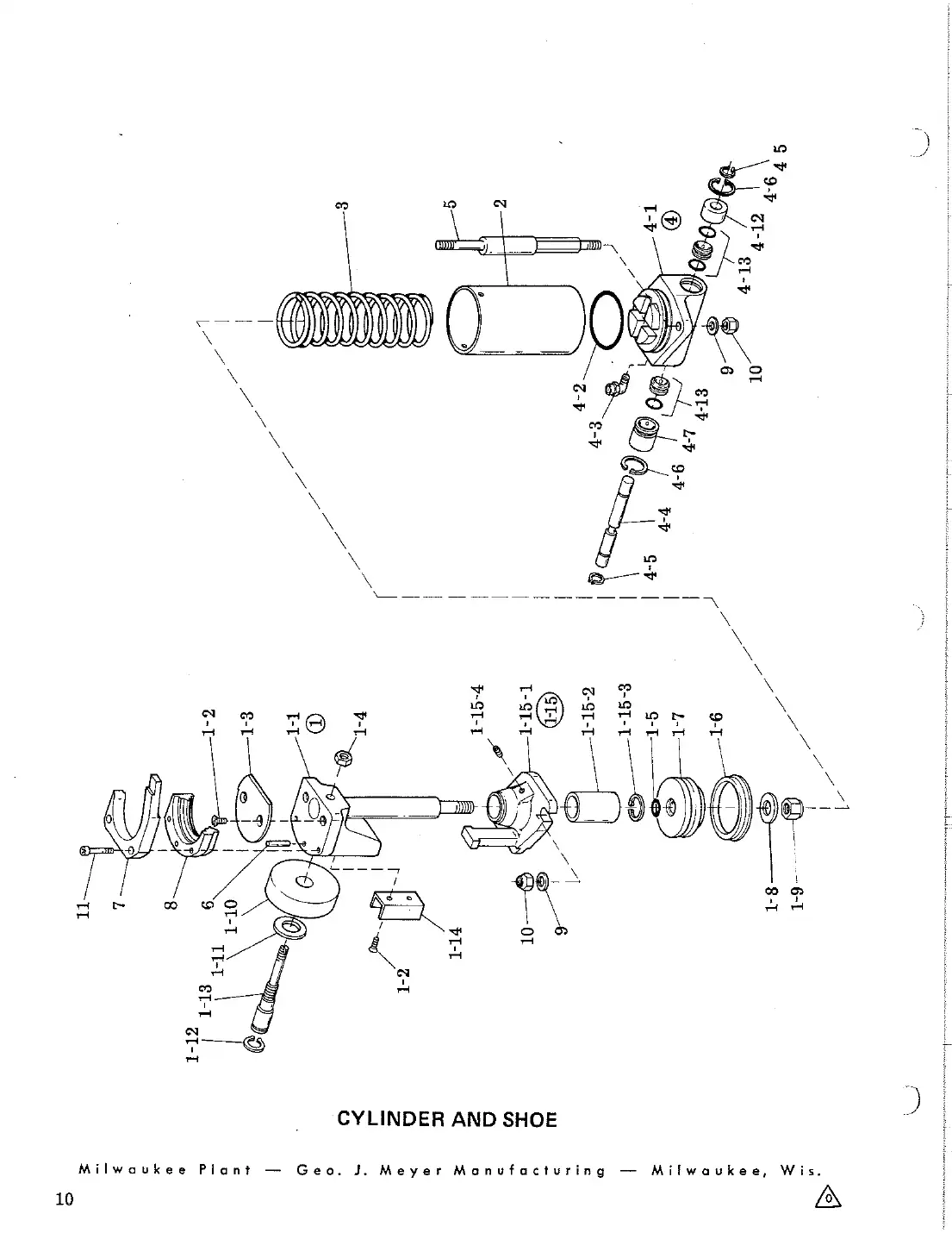 Meyer 40 valve can filler valve closer drawing