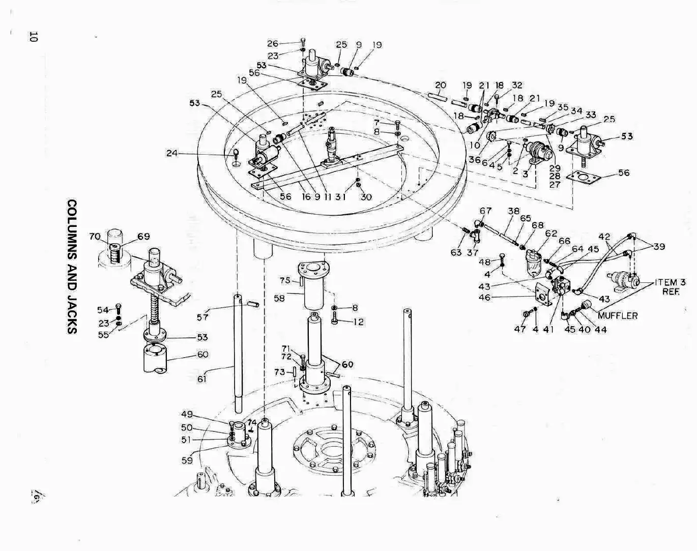 Meyer closure drive and gearbox drawing