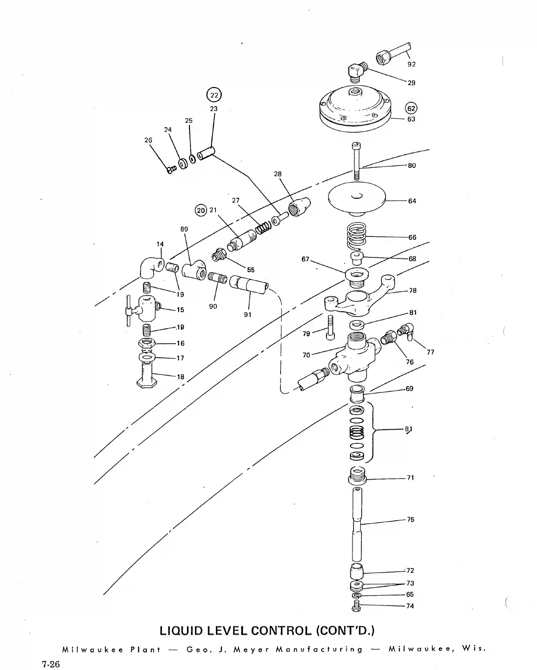 Meyer 60-10 Pt filler liquid level control drawing