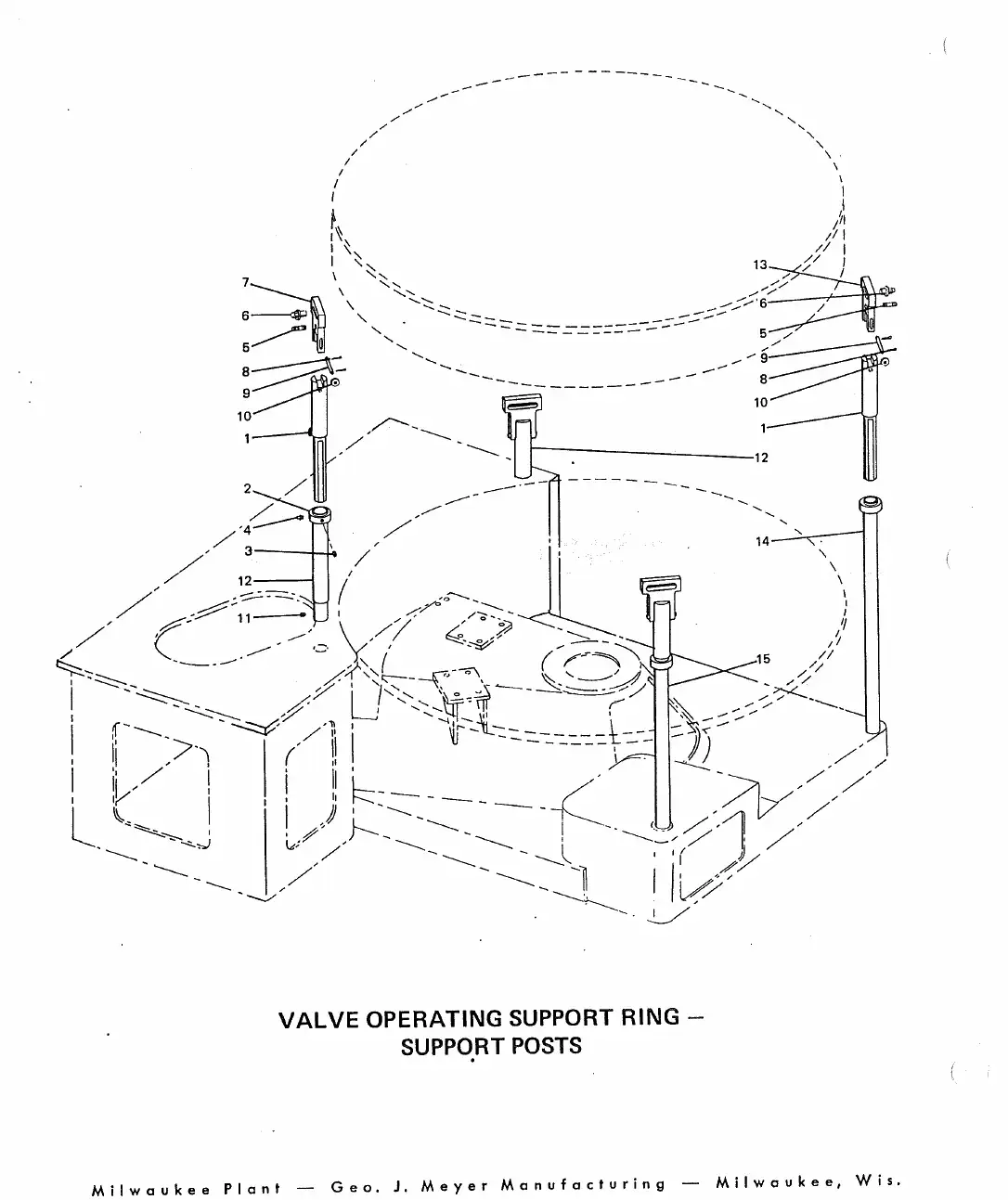 Meyer 60-10 Pt filler cylinder guard airlift valve valve opener drawing