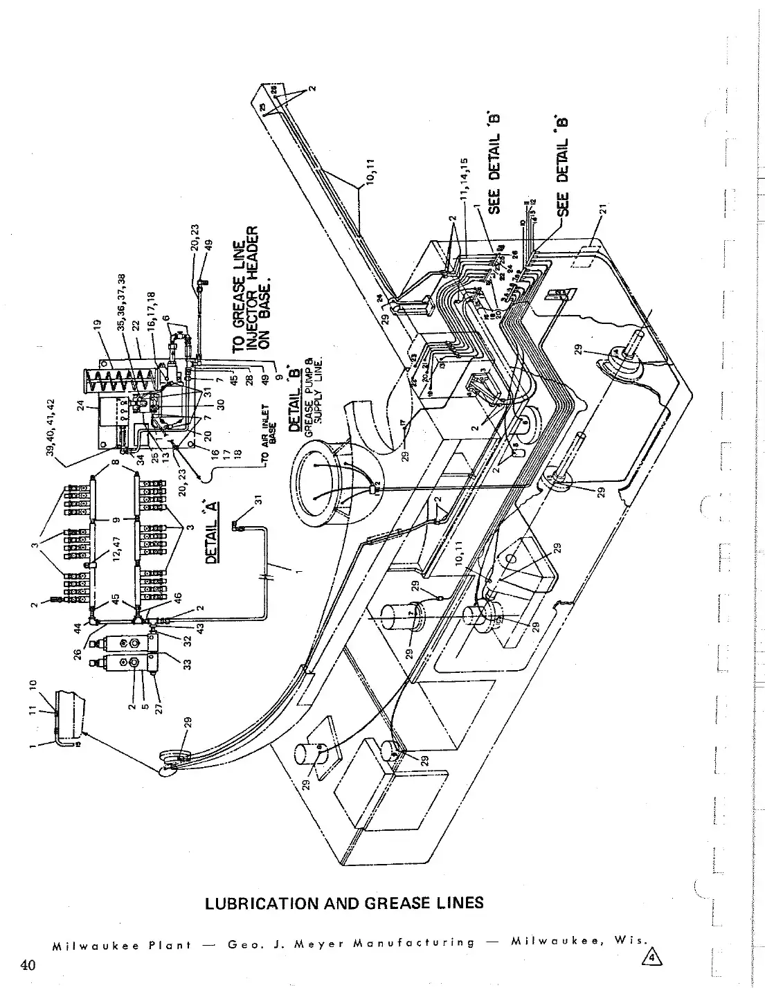 Meyer 88 valve can filler infeed conveyor drawing