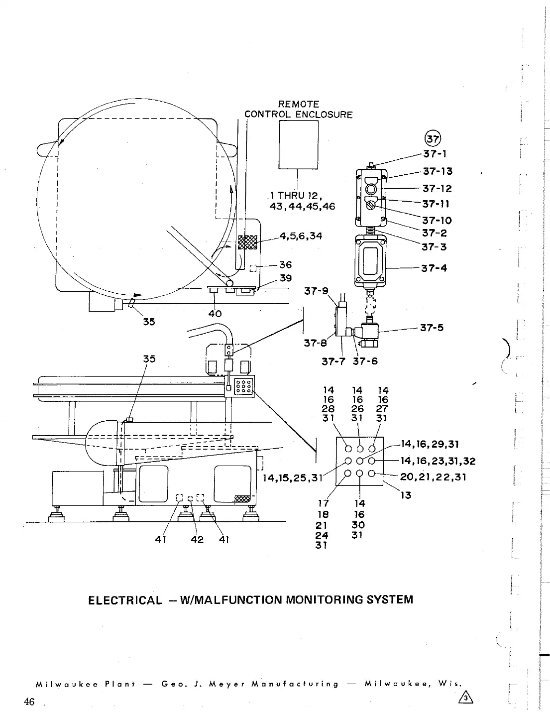 Meyer 88 valve can filler base and overhead piping drawing