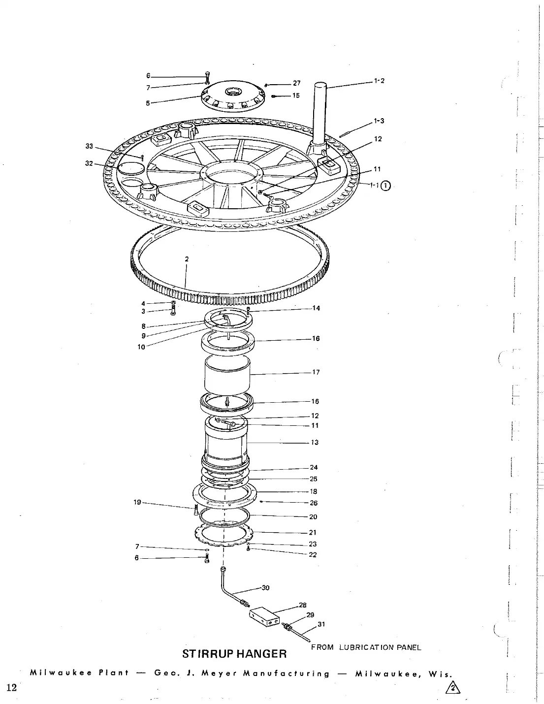 Meyer 88 valve can filler cylinder and shoe drawing