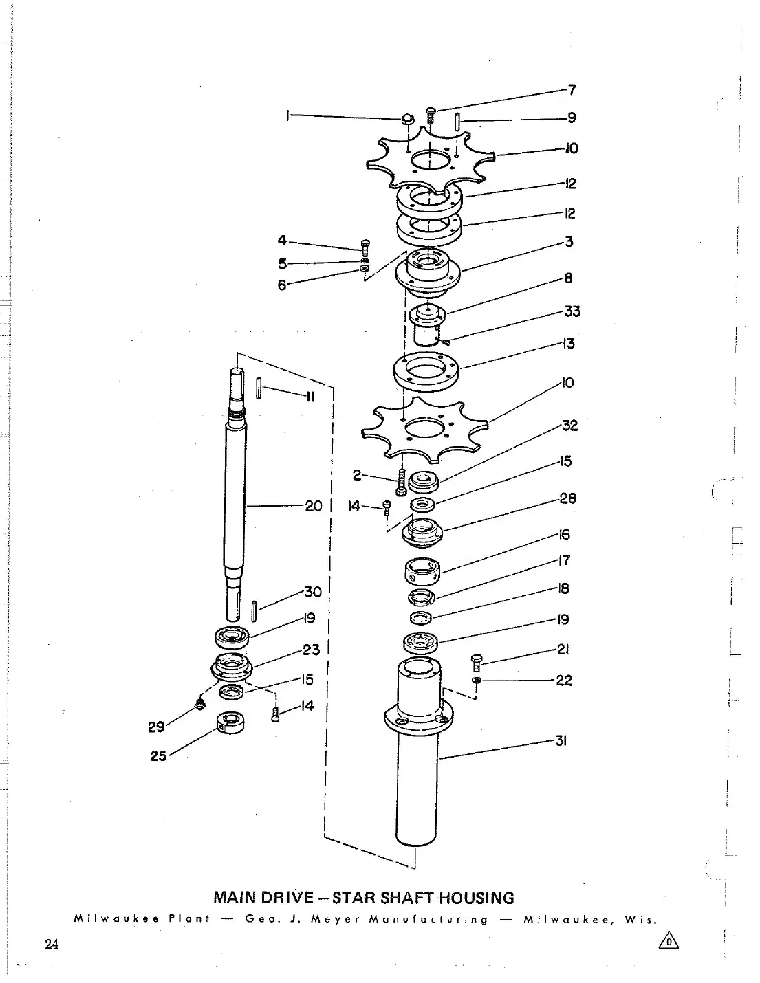 Meyer 88 valve can filler 10 nozzle filling valve drawing