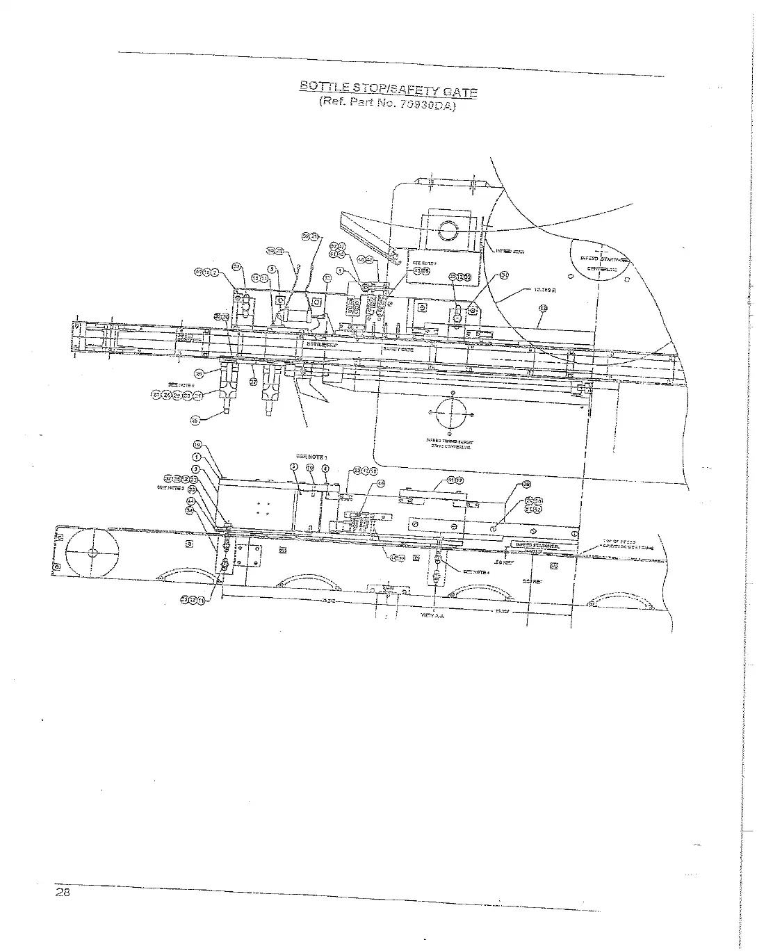 Meyer 90-27 filler conveyor infeed electric drive drawing