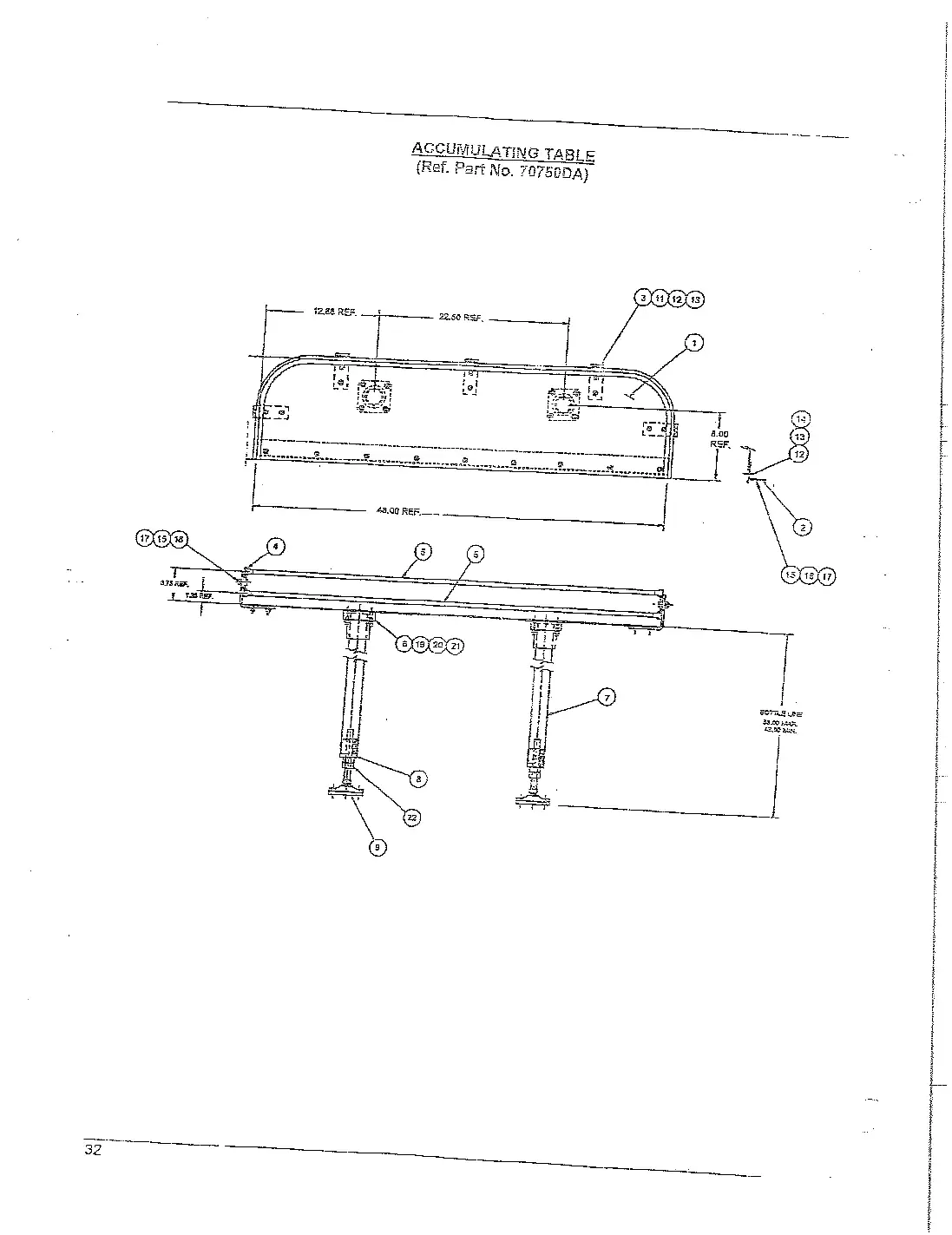 Meyer 90-27 filler timing screw infeed drawing