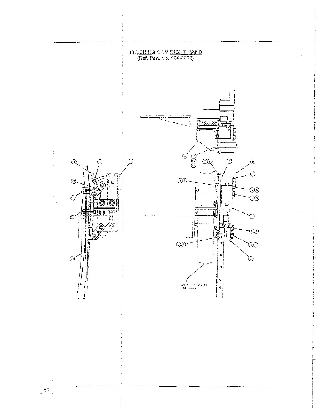 Meyer 90-27 filler cip mounting cam drawing