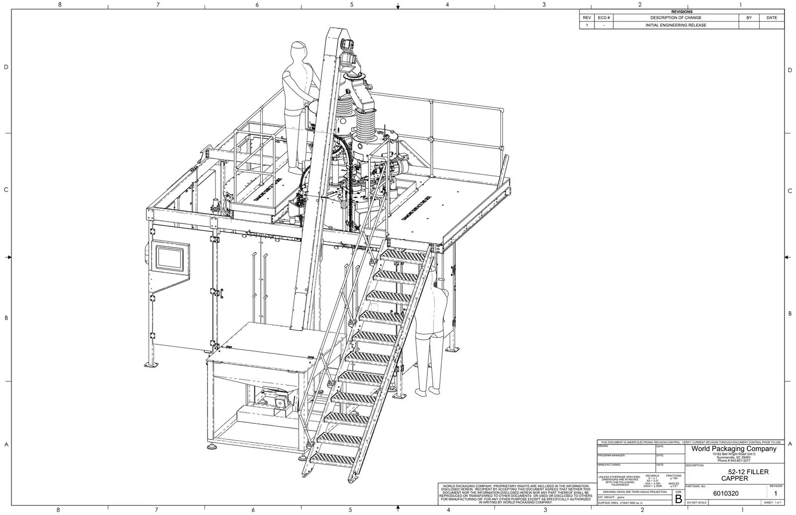 Meyer 52-12 filler 52-12 filler capper drawing