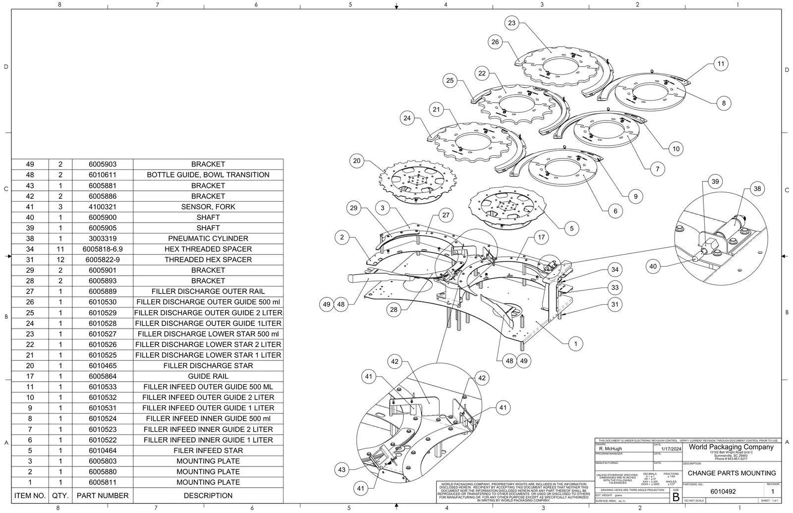 Meyer 52-12 filler change parts mounting drawing