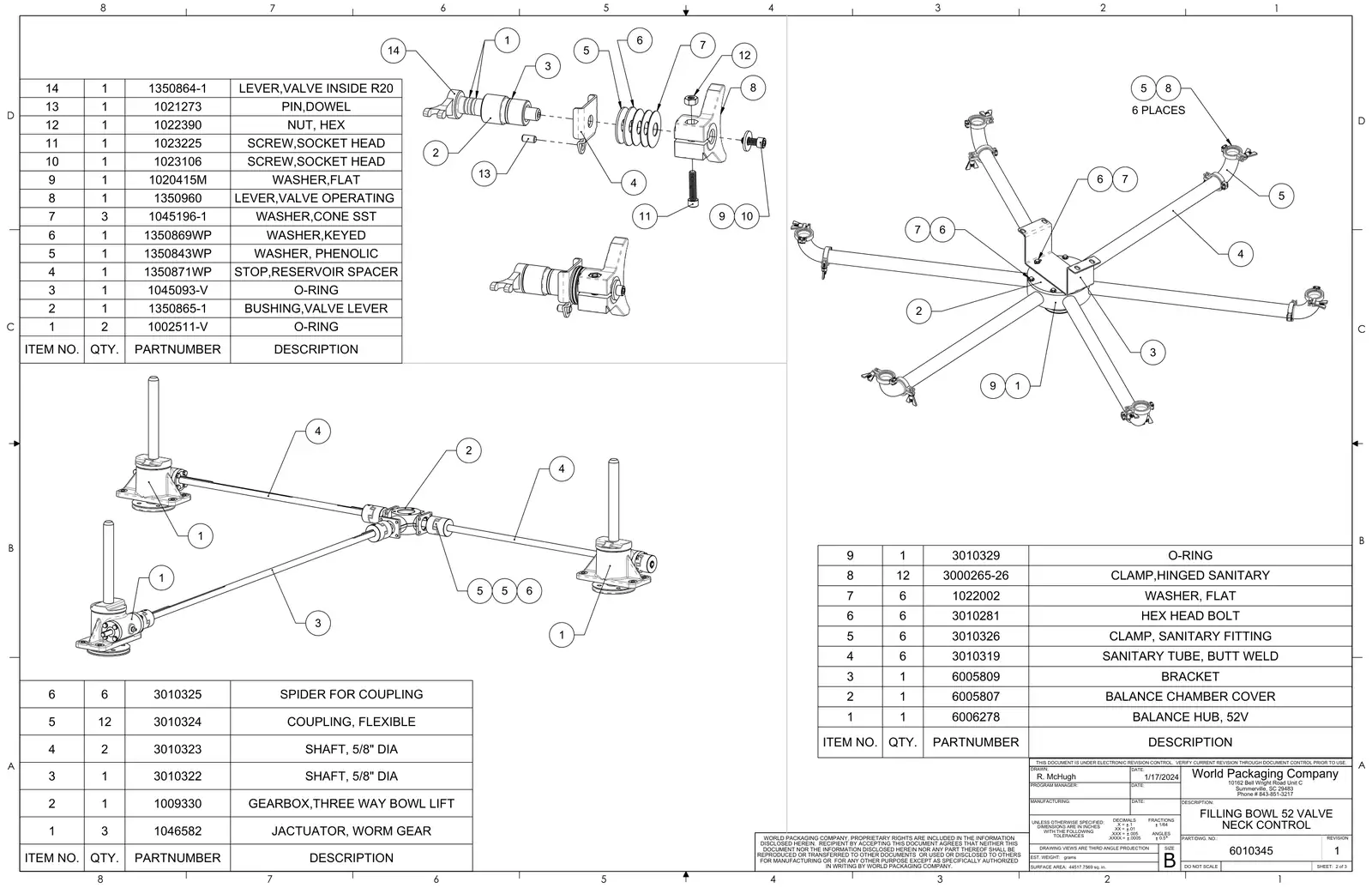 Meyer 52-12 filler filling bowl 52 valve neck control drawing