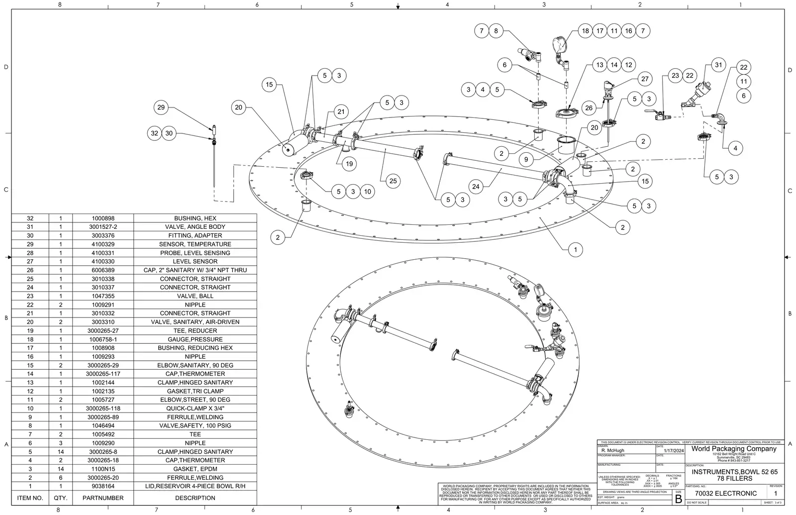 Meyer 52-12 filler instruments, bowl 52 65 78 fillers drawing