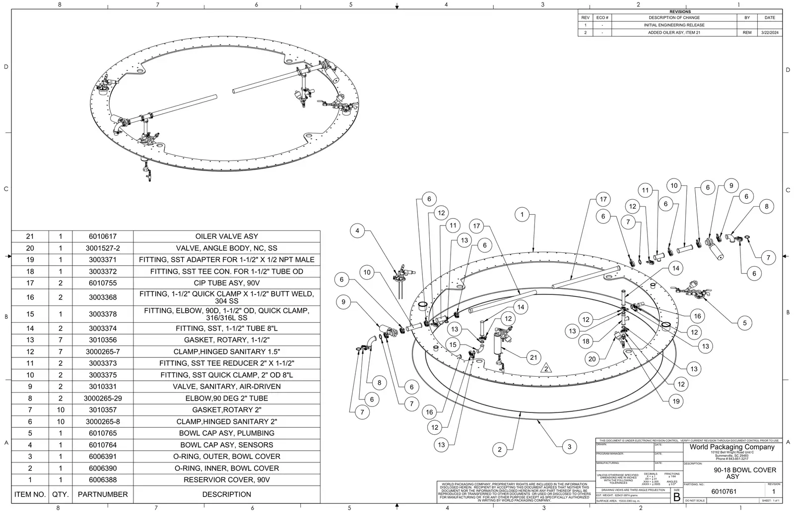 Meyer 90-18 filler 90-18 bowl cover assembly drawing