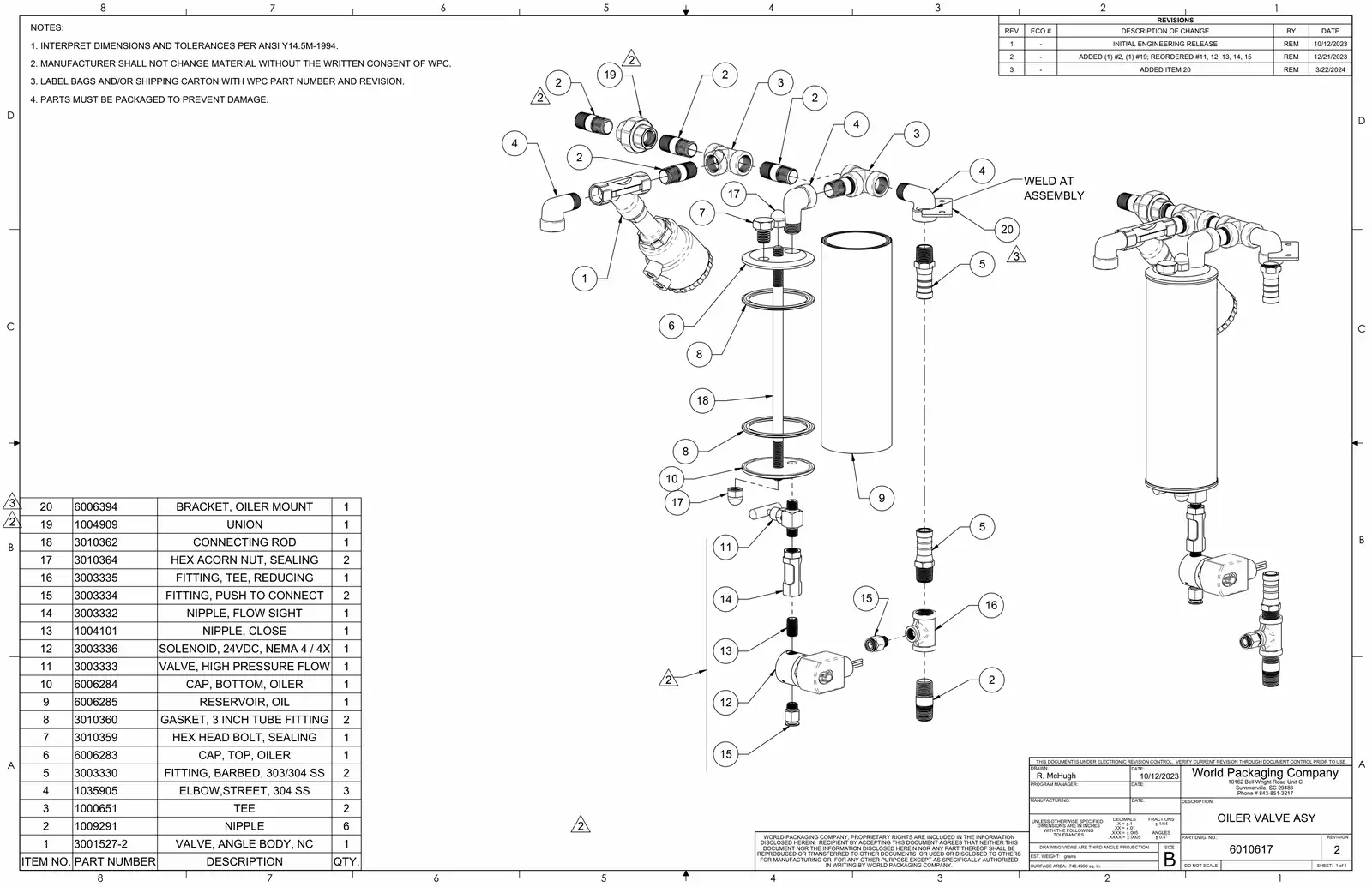 Meyer 90-18 filler oiler valve assembly drawing