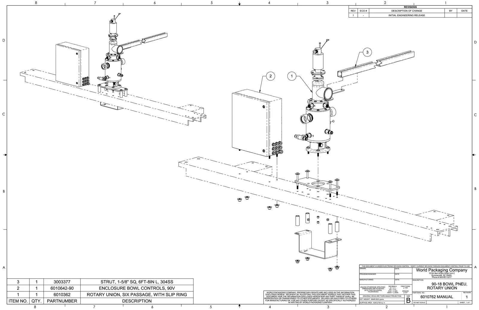 Meyer 90-18 filler 90-18 bowl pneu, rotary union drawing