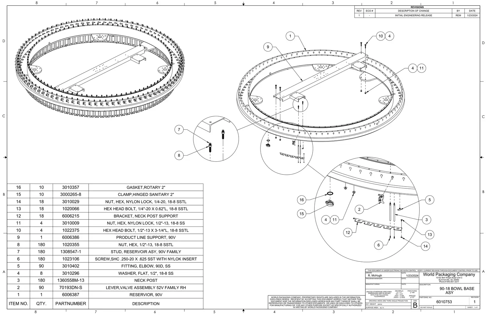 Meyer 90-18 filler 90-18 bowl base assembly drawing