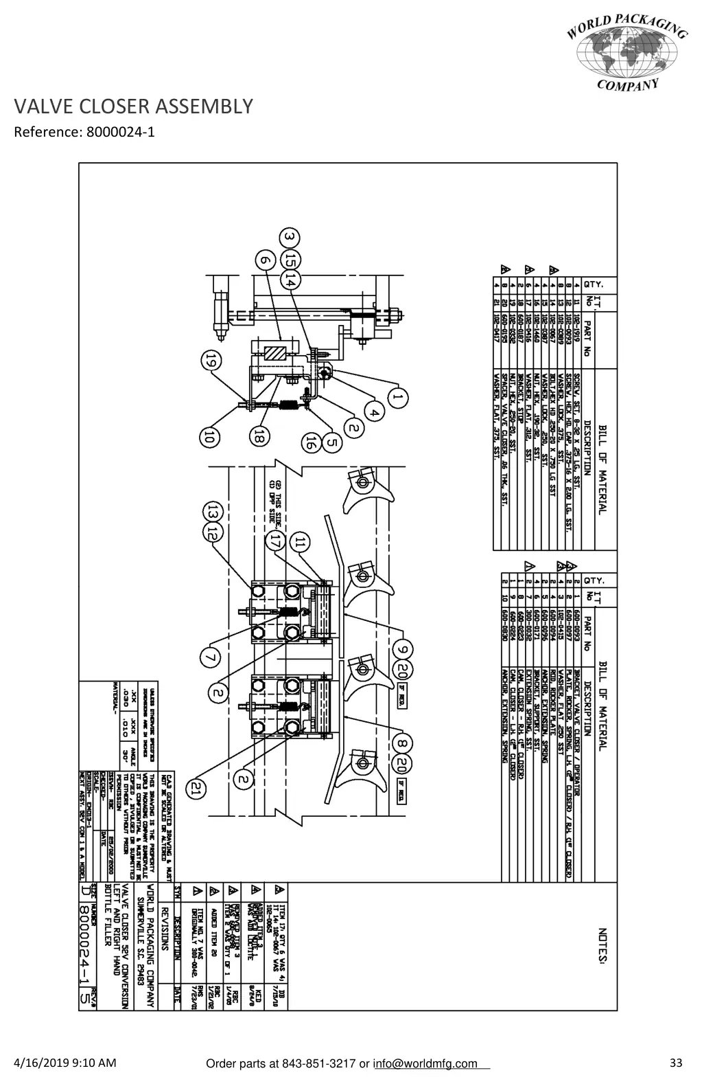 Meyer 52-12 filler valve closer assembly drawing